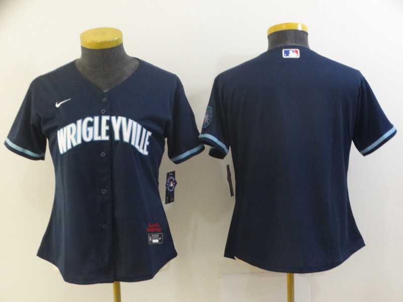 Women Cubs Blank Navy 2021 City Connect Cool Base Jersey,We sell and wholesale Women Cubs Blank Navy 2021 City Connect Cool Base Jersey on line form chian!
